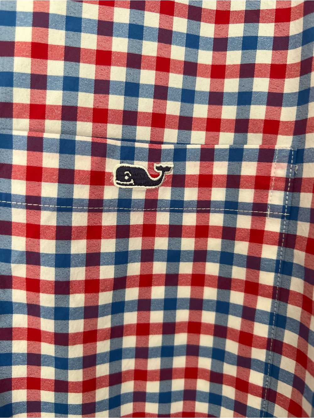 Vineyard Vines Red, Blue & White Gingham Button-Down Shirt - Picture 3 of 5